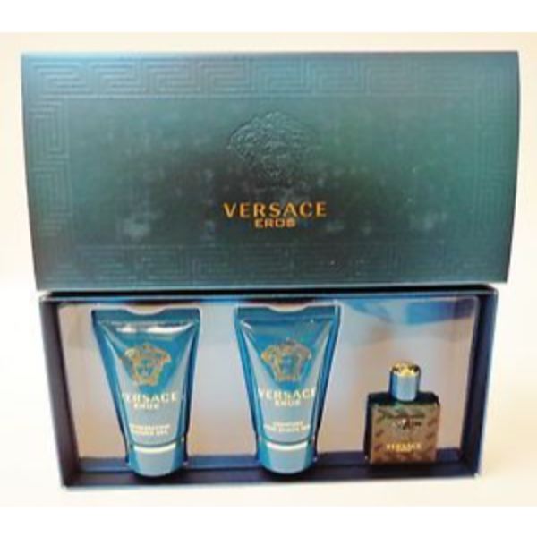 Versace Eros M mini Set / EDT 5ml / after shave balm 25ml / shower gel 25ml