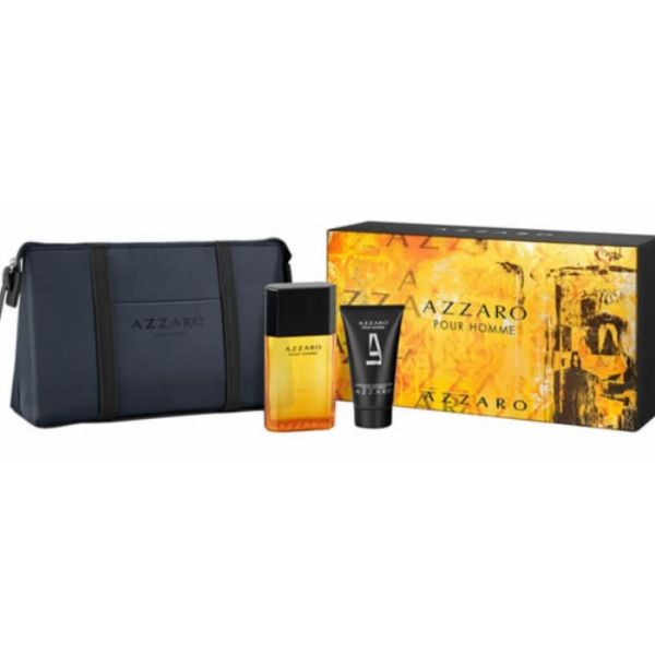 Azzaro Pour Homme M Set / EDT 50ml / after shave balm 30ml / pouch