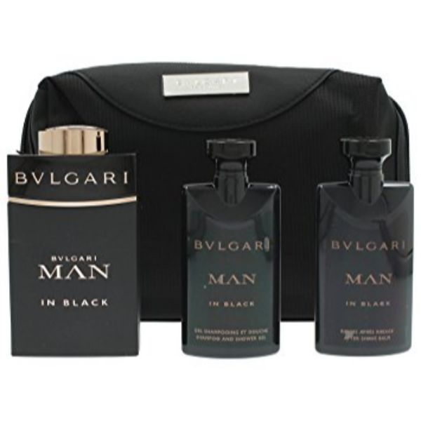 Bvlgari MAN In Black M Set / EDP 100ml / after shave balm 75ml / shower gel 75ml / pouch