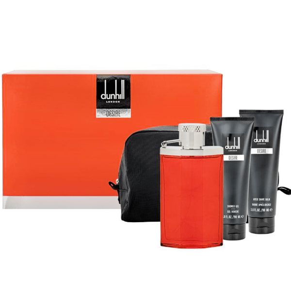 Dunhill Desire M Set / EDT 100ml / after shave balm 90ml / shower gel 90ml / pouch