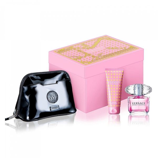 Versace Bright Crystal W Set / EDT 90ml / body lotion 100ml / pouch