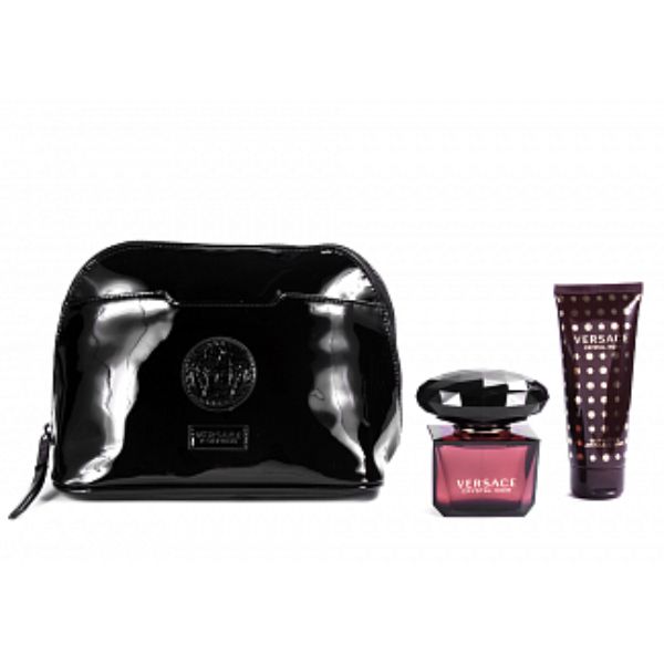 Versace Crystal Noir W Set / EDT 90ml / body lotion 100ml / pouch